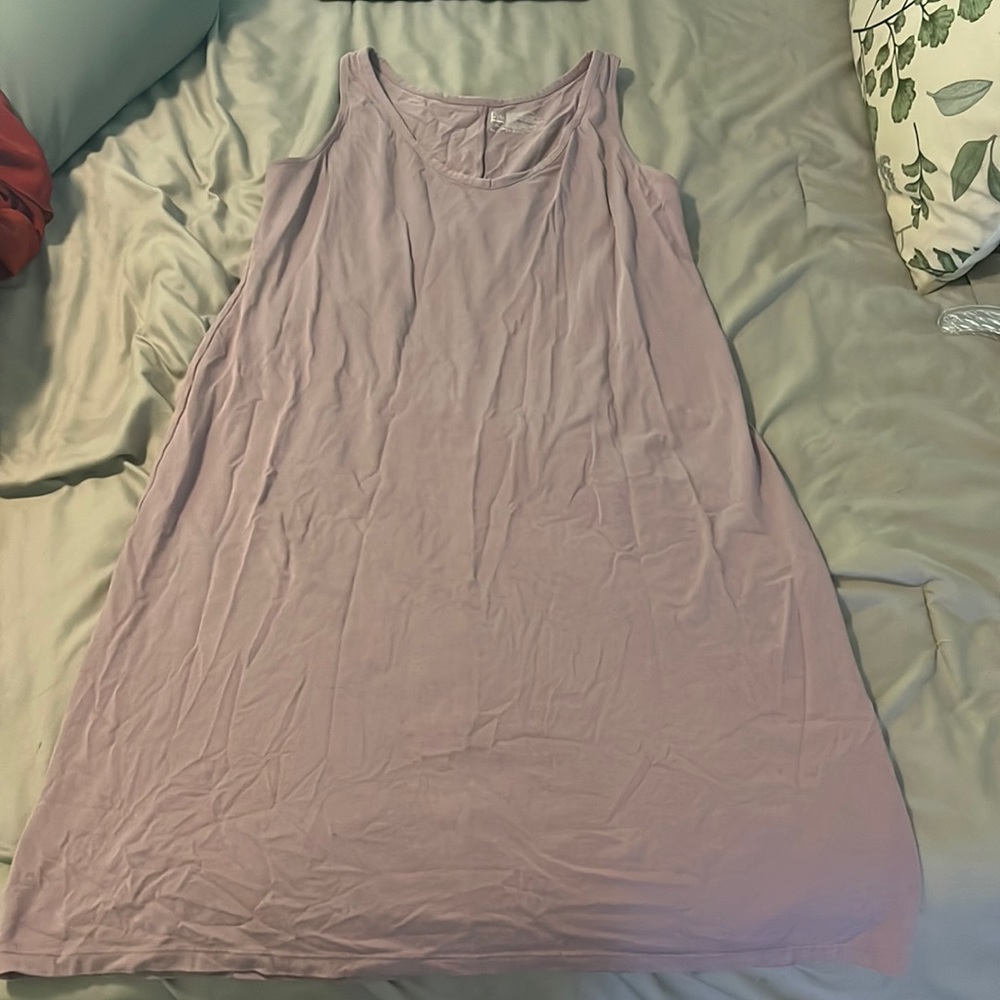 Purple tank top dress